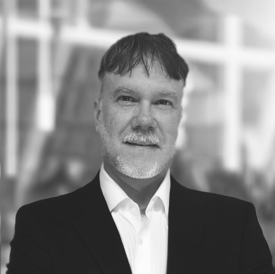 Black and white image of Chris Vaneman, President of Total Alignment & Precision Services, Inc.